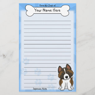 Artigos de papelaria de Akita do japonês de Kawaii