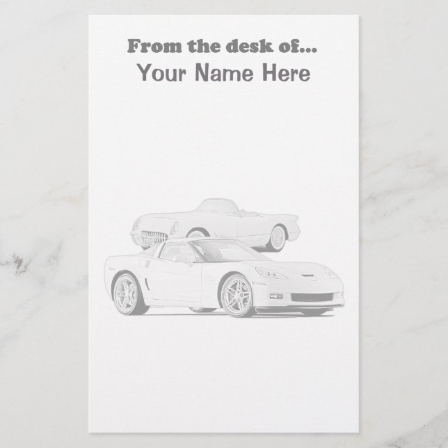 Artigos de papelaria de Corveta (Frente)