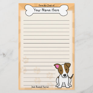 Artigos de papelaria de Kawaii Jack Russell