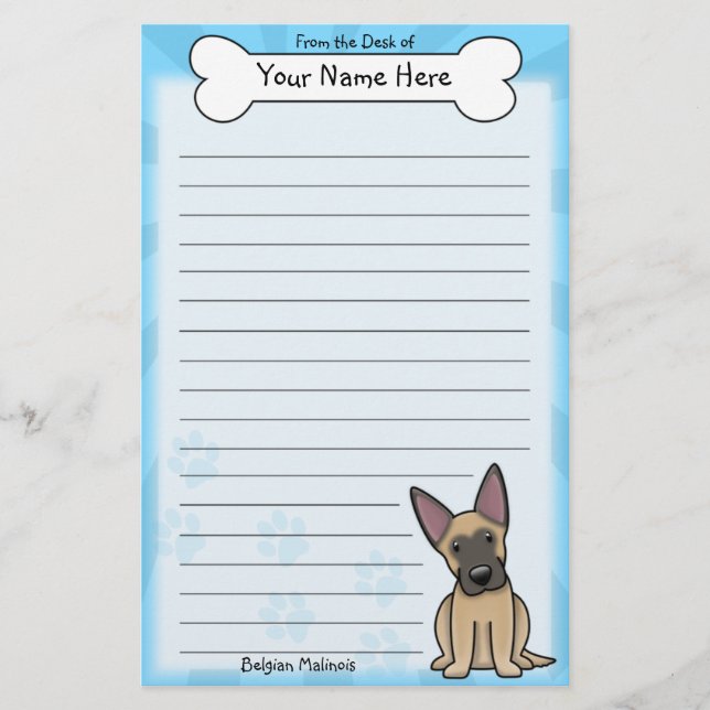 Artigos de papelaria de Malinois do belga de (Frente)