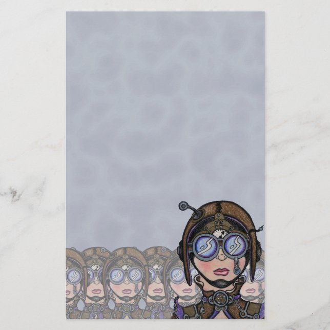 Artigos de papelaria de Steamface #1 Steampunk (Frente)