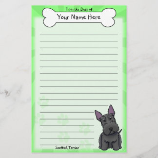 Artigos de papelaria de Terrier do Scottish de