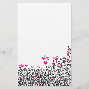 Artigos de papelaria do amor do dia dos namorados