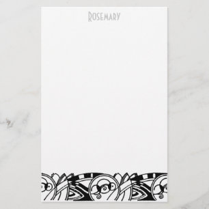 Artigos de papelaria do art deco personalizados