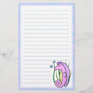 Artigos de papelaria do cavalo marinho de Kawaii