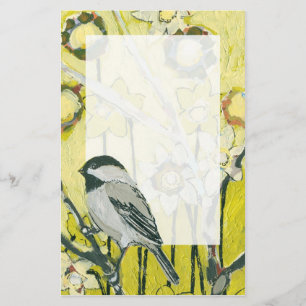 Artigos de papelaria do Chickadee do primavera