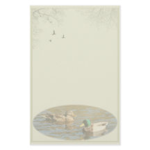 Artigos de papelaria do costume dos pares do pato