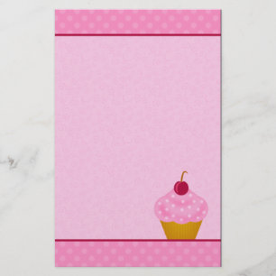 Artigos de papelaria do cupcake