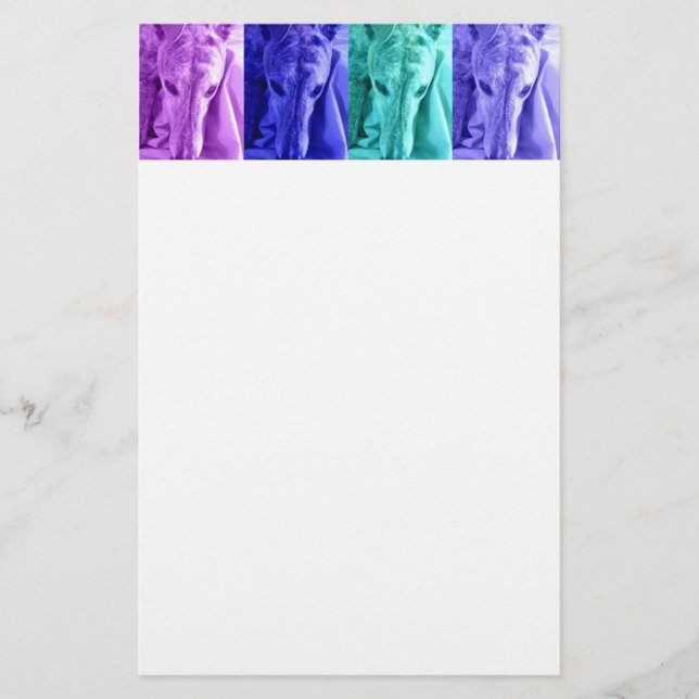 Artigos de papelaria do galgo (Frente)