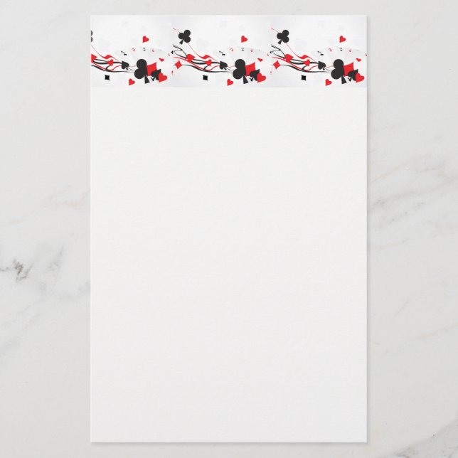 Artigos de papelaria do jogo de cartas do casino (Frente)