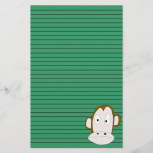 Artigos de papelaria do macaco
