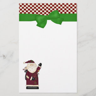 Artigos de papelaria do Natal do papai noel