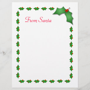 "Artigos de papelaria do papai noel"