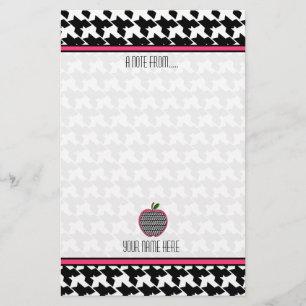 Artigos de papelaria do professor - Houndstooth
