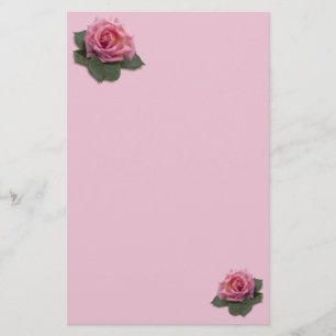 Artigos de papelaria do rosa do rosa