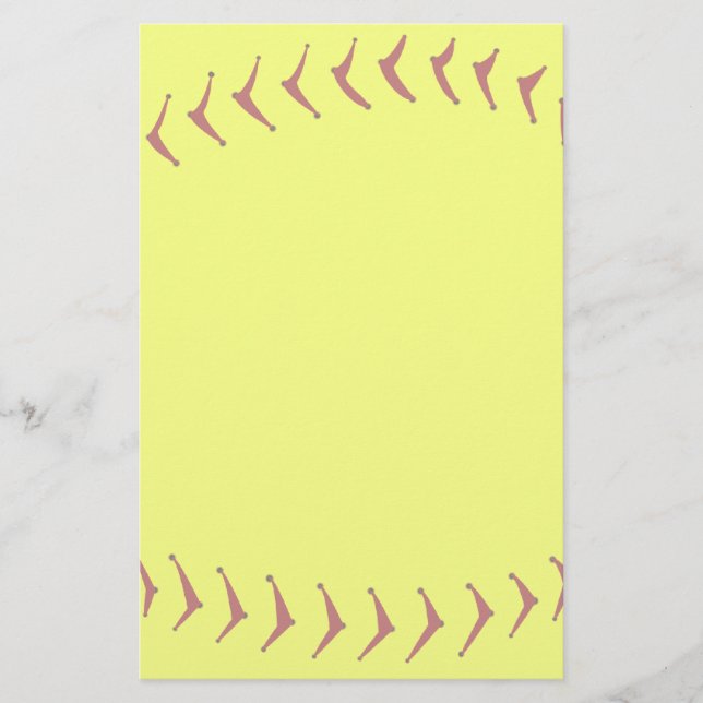 Artigos de papelaria do softball de Fastpitch (Frente)