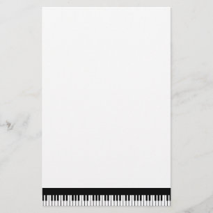 Artigos de papelaria do teclado de piano