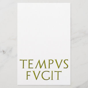 Artigos de papelaria do Tempus Fugit