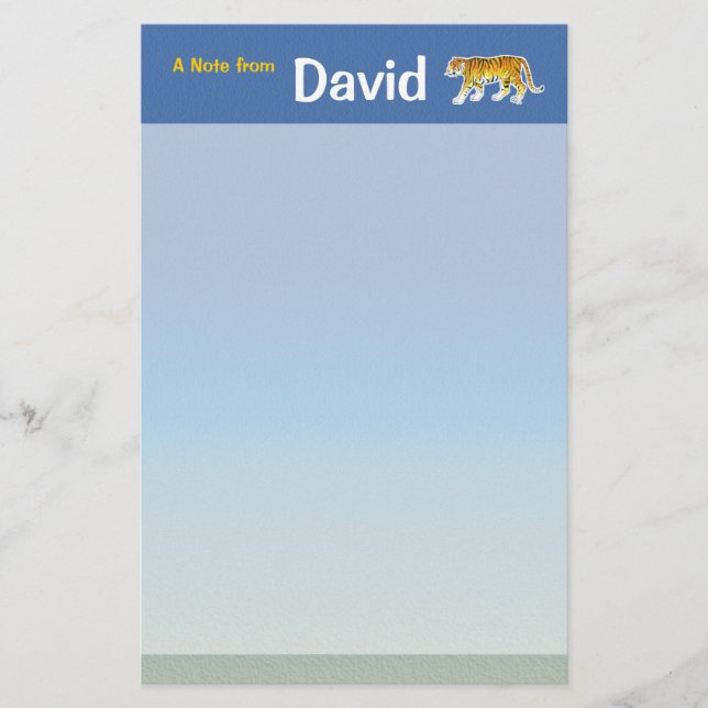 Artigos de papelaria do tigre (Frente)