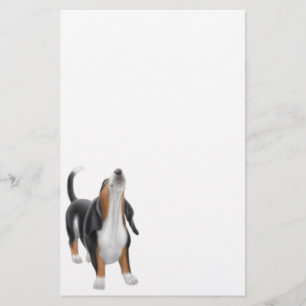 Artigos de papelaria do urro Basset Hound