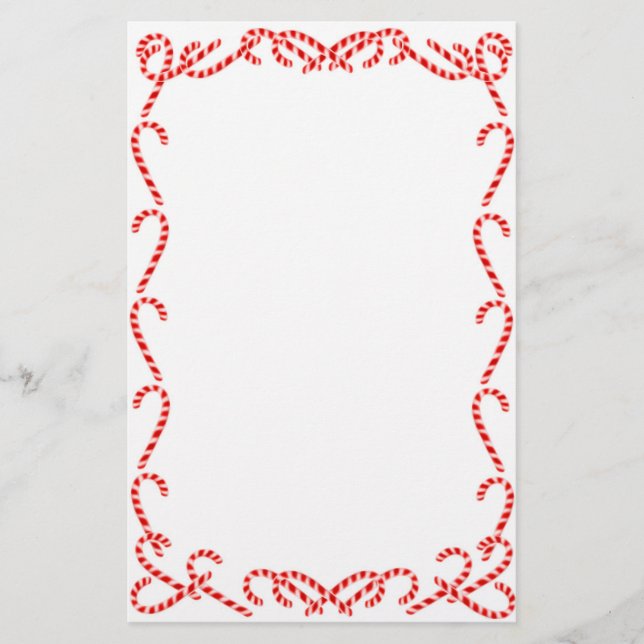 Artigos de papelaria dos bastões de doces do Natal (Frente)