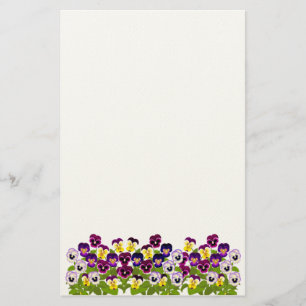 Artigos de papelaria dos Pansies & das violas do