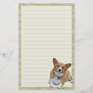 Artigos de papelaria elegantes do Corgi de Galês