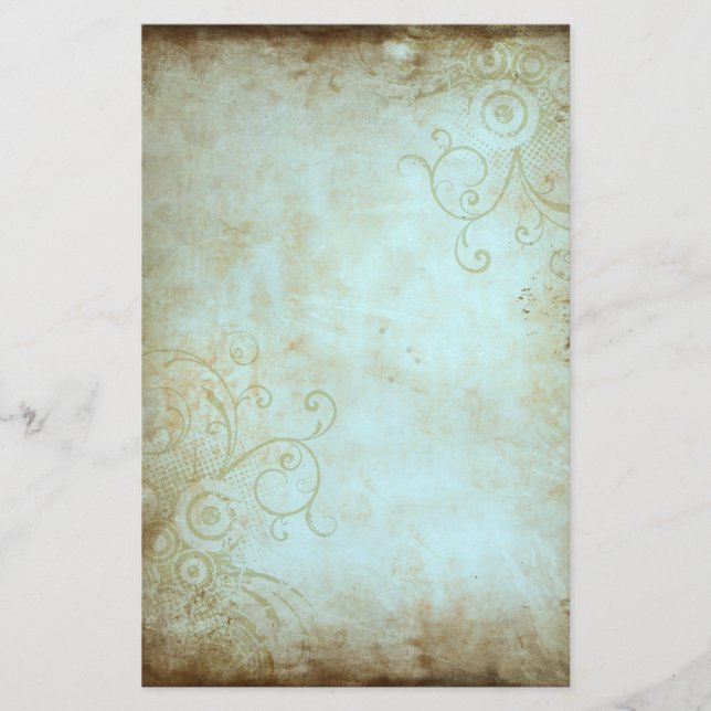 Artigos de papelaria florais do vintage (Frente)