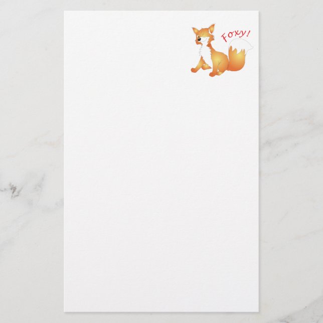 Artigos de papelaria Foxy (Frente)