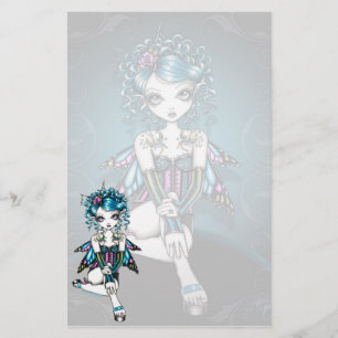 Artigos de papelaria góticos da fada da andorinha