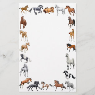 Artigos de papelaria loucos do cavalo