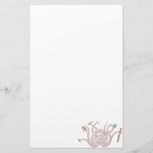 Artigos de papelaria manchados do polvo (Frente)