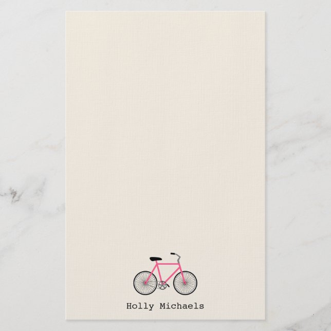 Artigos de papelaria personalizados bicicleta do (Frente)