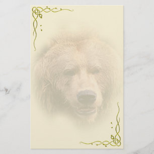 Artigos de papelaria pessoais do urso de urso