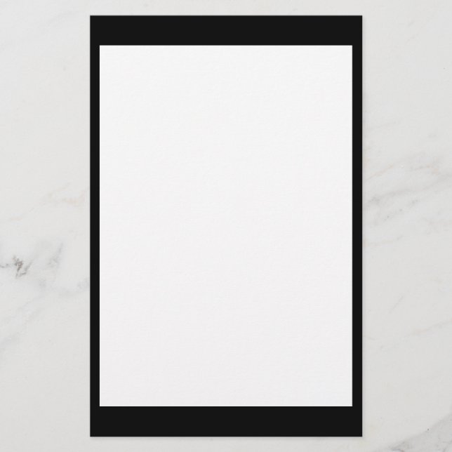 Artigos de papelaria preto e branco (Frente)