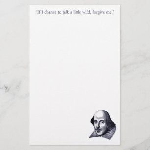Artigos de papelaria simples de Shakespeare