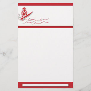 Artigos de papelaria surfando: convites,
