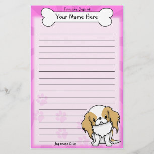 Artigos de papelaria vermelhos & brancos de Kawaii