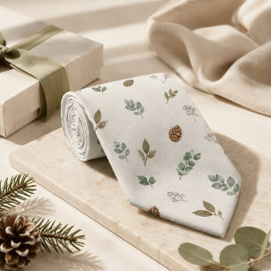 Artisan Inverno Botânico Elegante Gravata Verde Sa