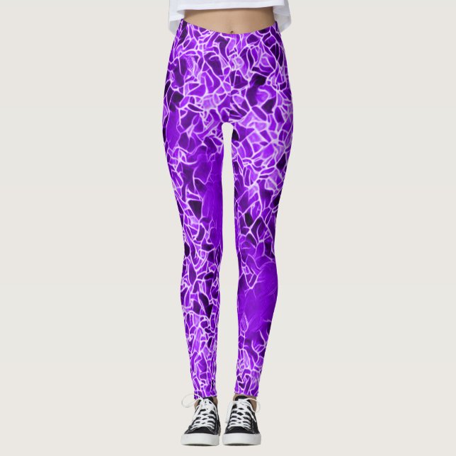 Artisan Plum Purple Electric Yoga Leggings (Frente)