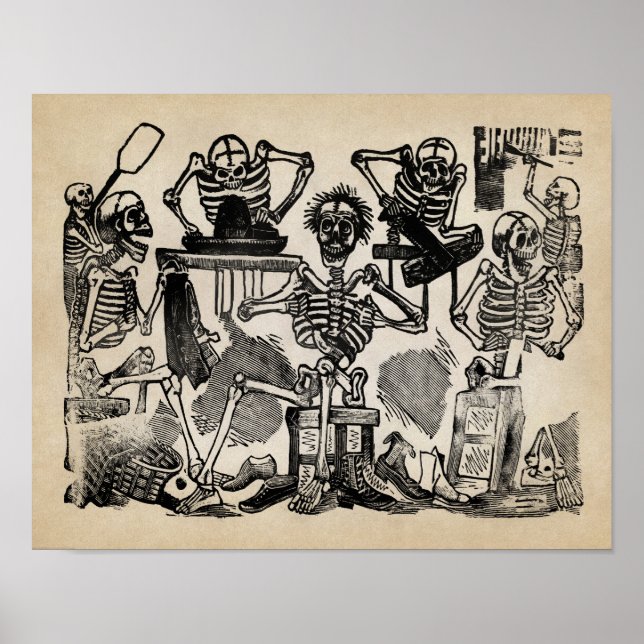 Artisan Skeletons Poster (Frente)