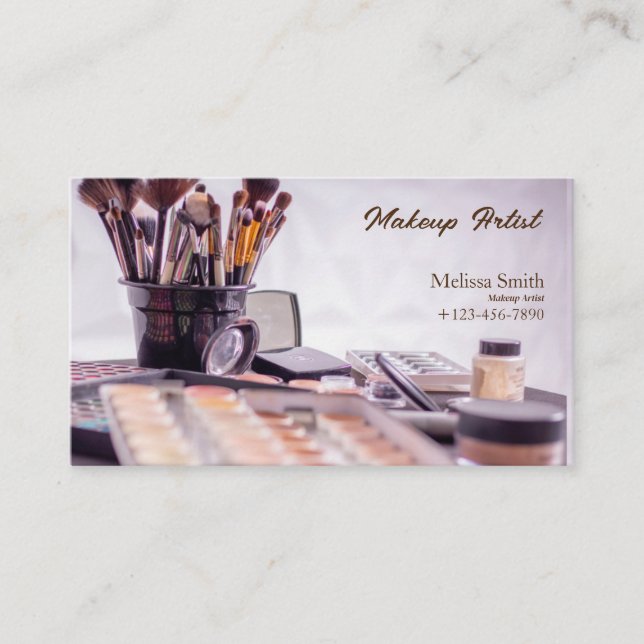 ARTISTA BÁSICO DE CARTÃO DE VISITA DE MAKEUP (Frente)