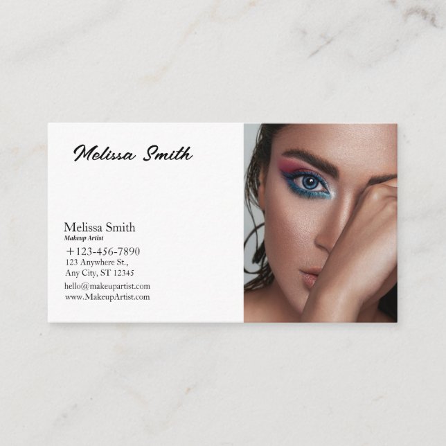 ARTISTA BÁSICO DE CARTÃO DE VISITA DE MAKEUP (Frente)