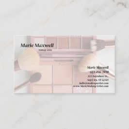 ARTISTA BÁSICO DE CARTÃO DE VISITA DE MAKEUP