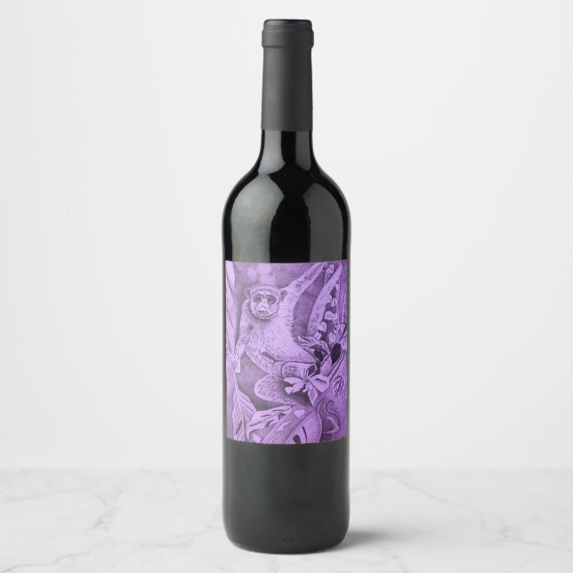 artista canadense, rótulos de garrafas de vinho ro (Frente)