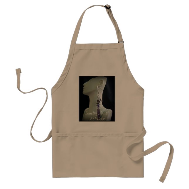 Artista da jóia no avental do trabalho (Frente)