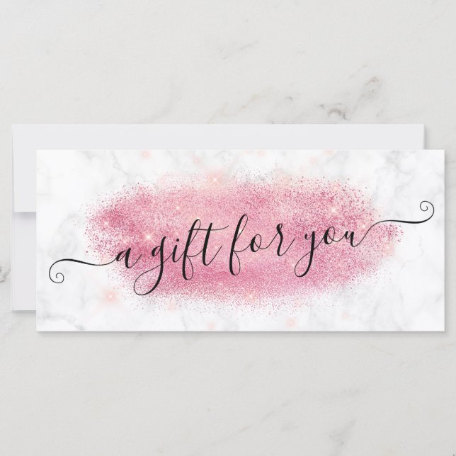 Artista de maquiagem de mármore Elegante rosa (Frente)