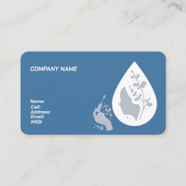 artista de maquiagem do CARTÃO DE VISITA de MODELO