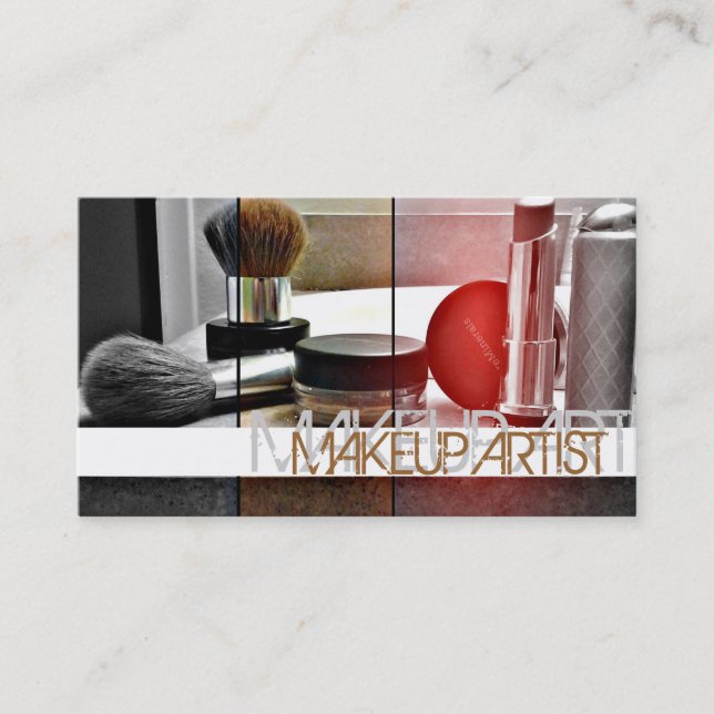 Artista de maquilhagem, Cosmetologia, Cartão de vi (Frente)