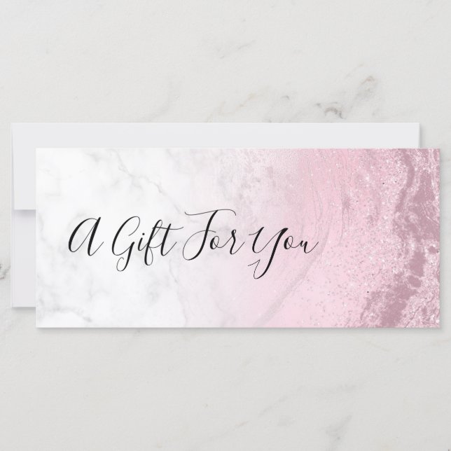 Artista de mármore cor-de-rosa com rosa dourado (Frente)